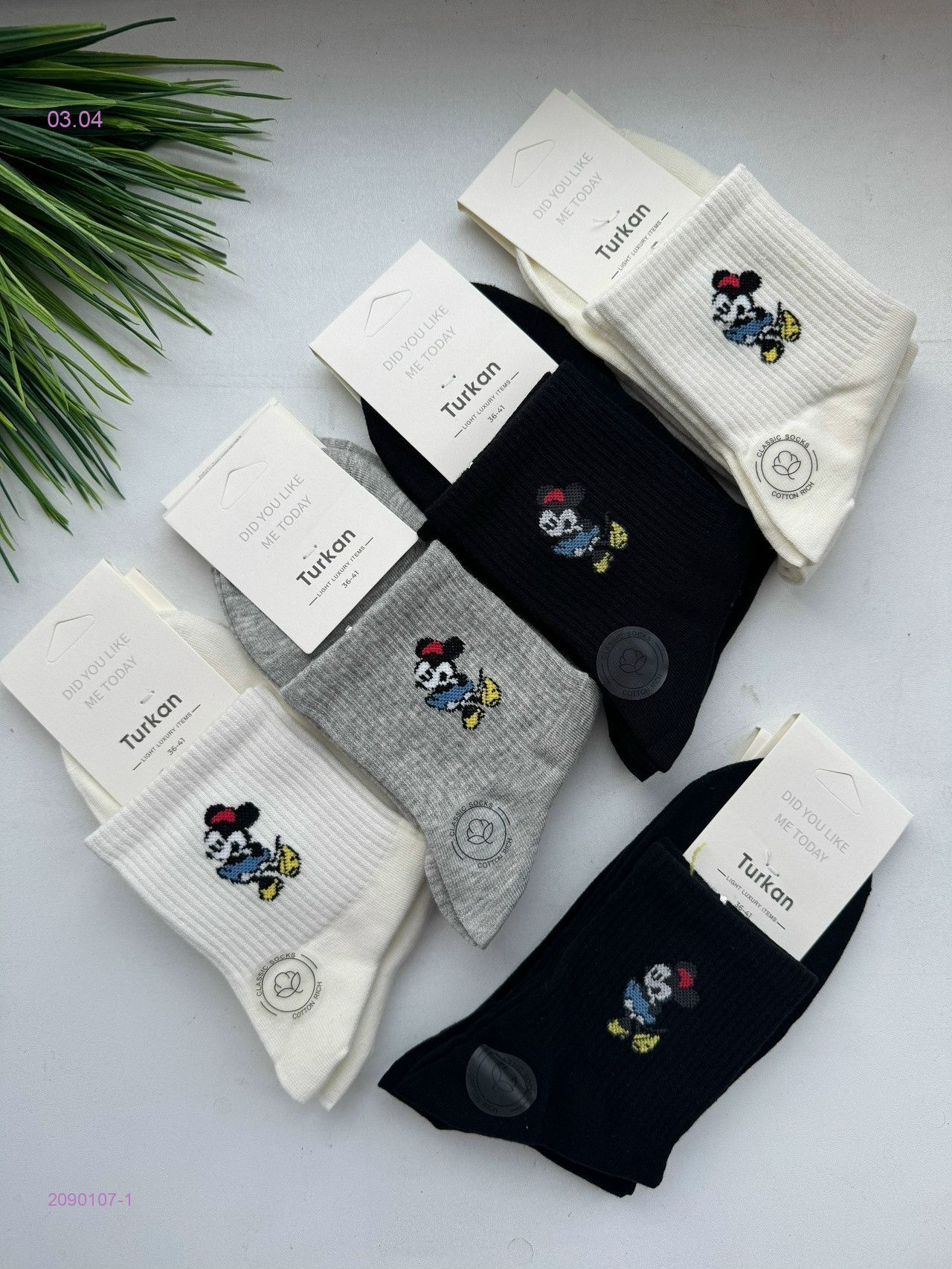 Носки женские 10 пар 2090107-1