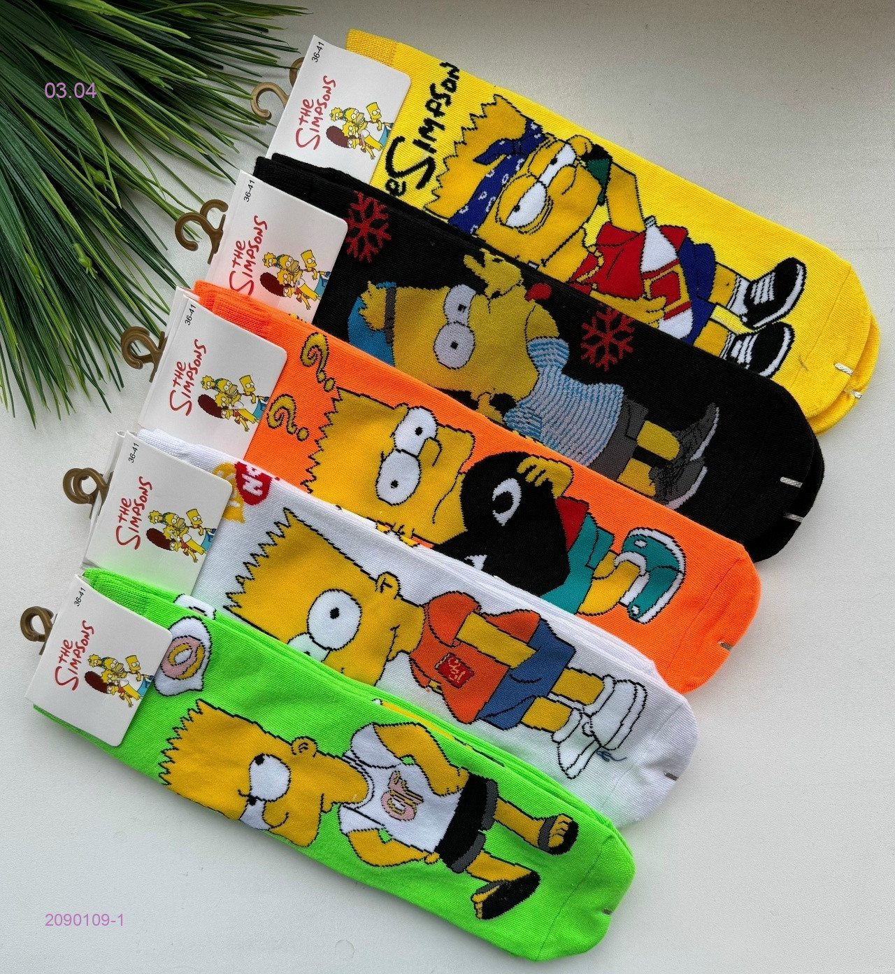 Носки женские 10 пар 2090109-1