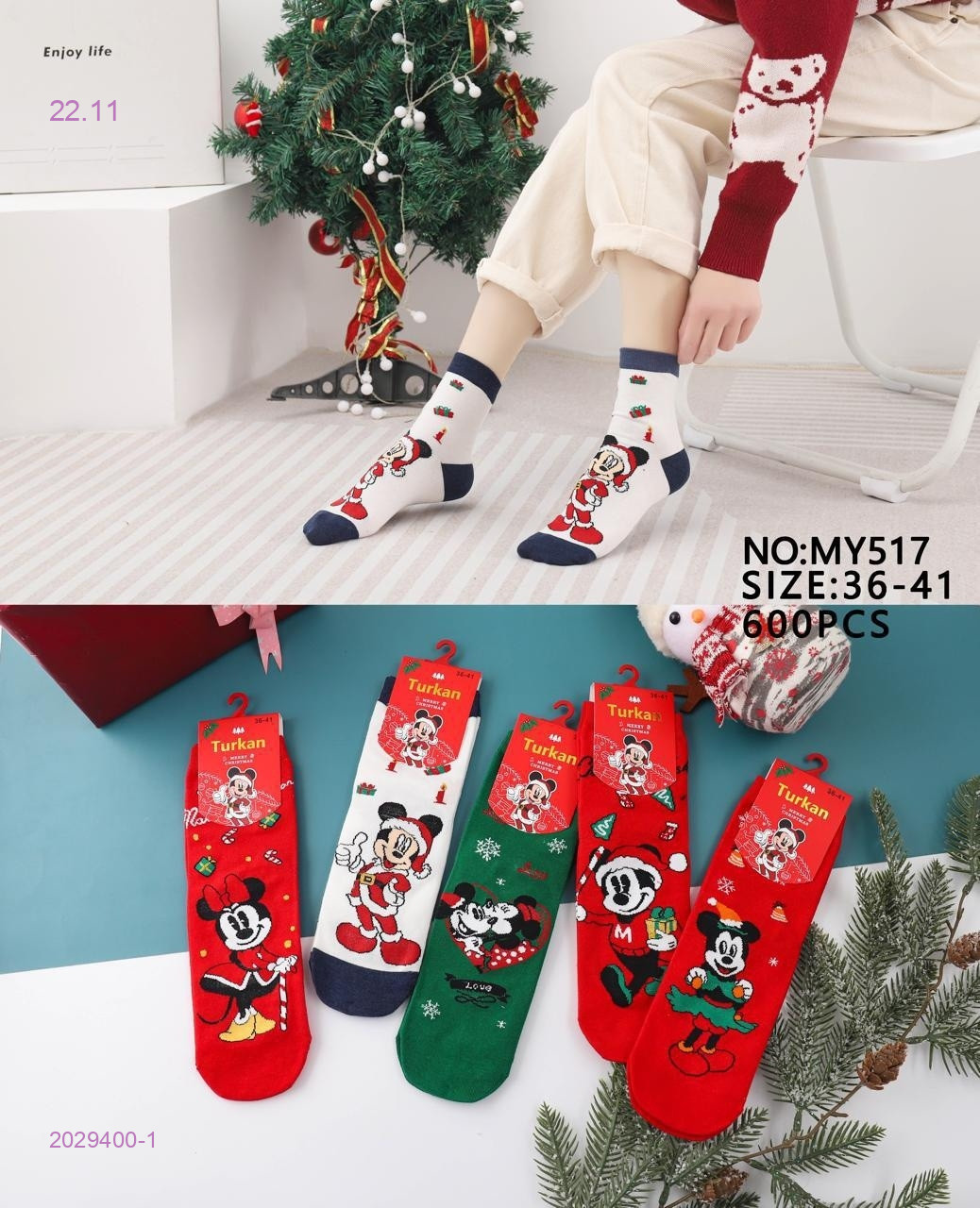 Носки женские 10 пар 2029400-1