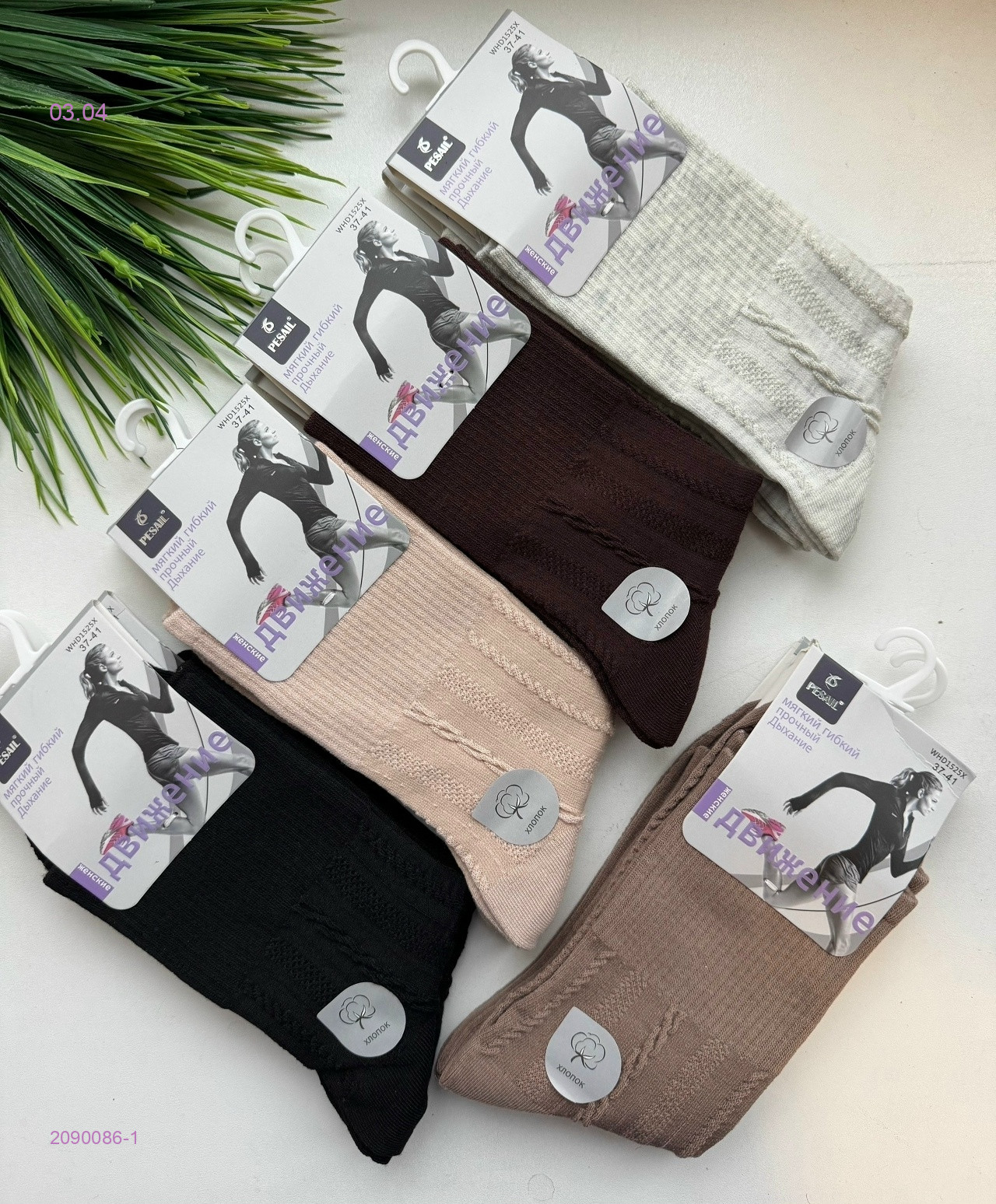 Носки женские 10 пар 2090086-1