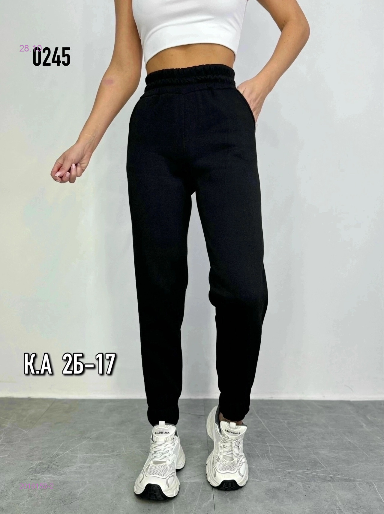 Джоггеры с начесом 2016153-2