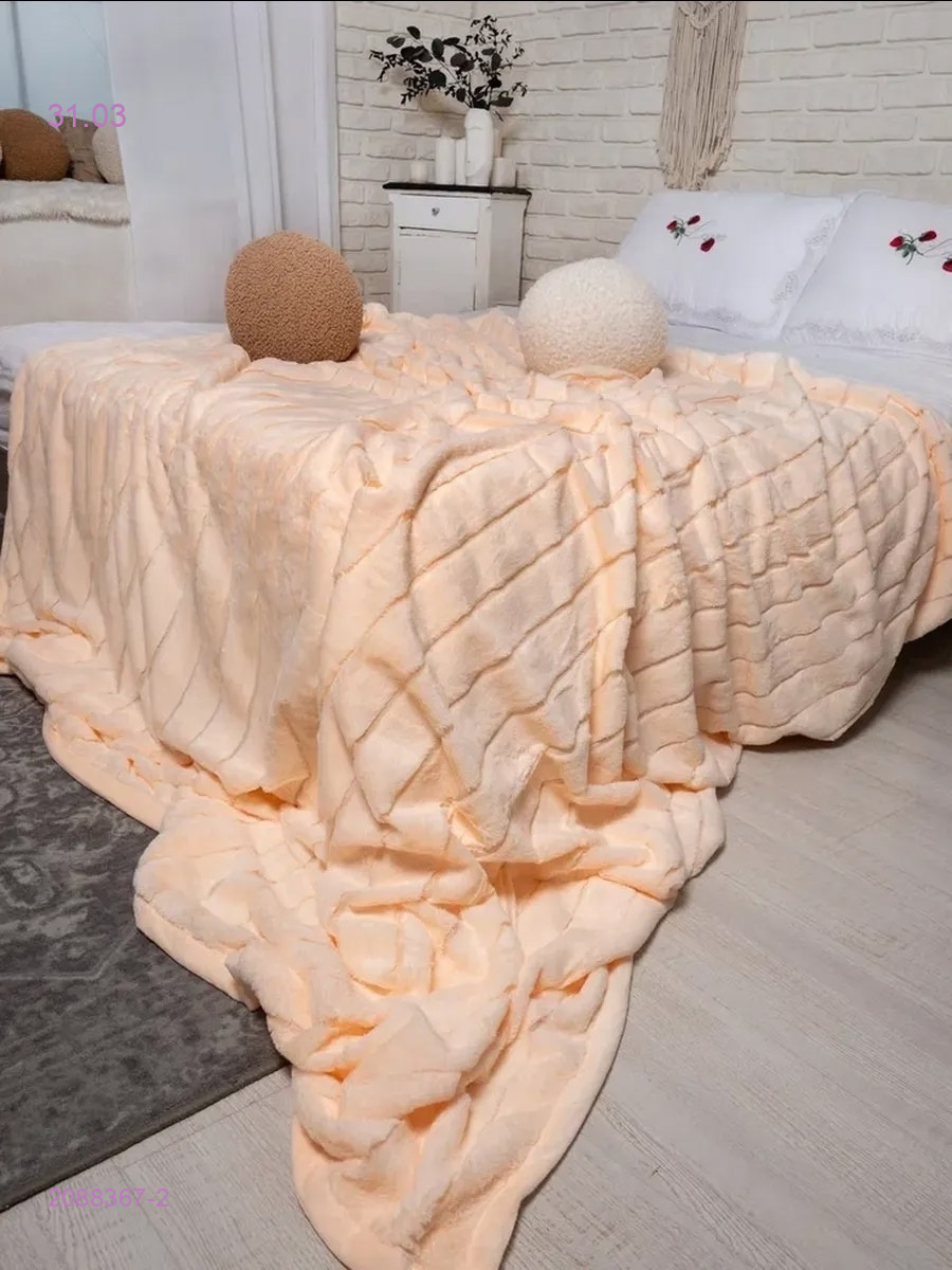 Меховой плед-бронь 2088367-2