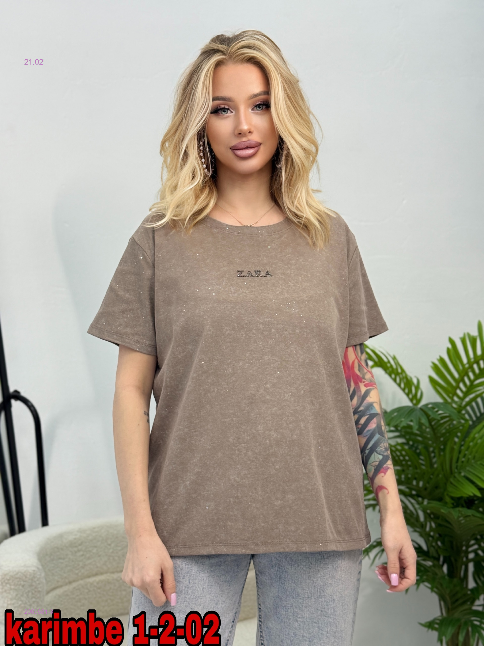 футболка с люрексом 2069681-3