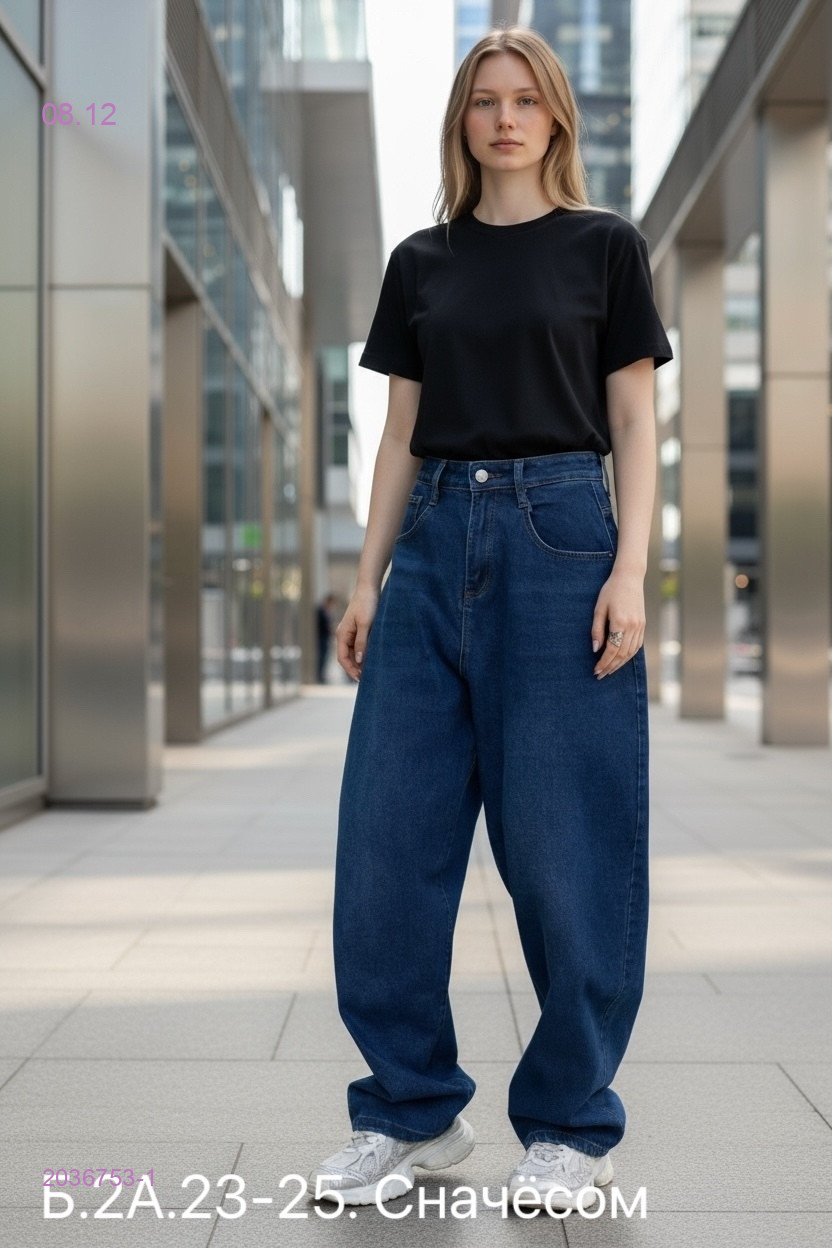 Джинсы с начесом 2036753-1