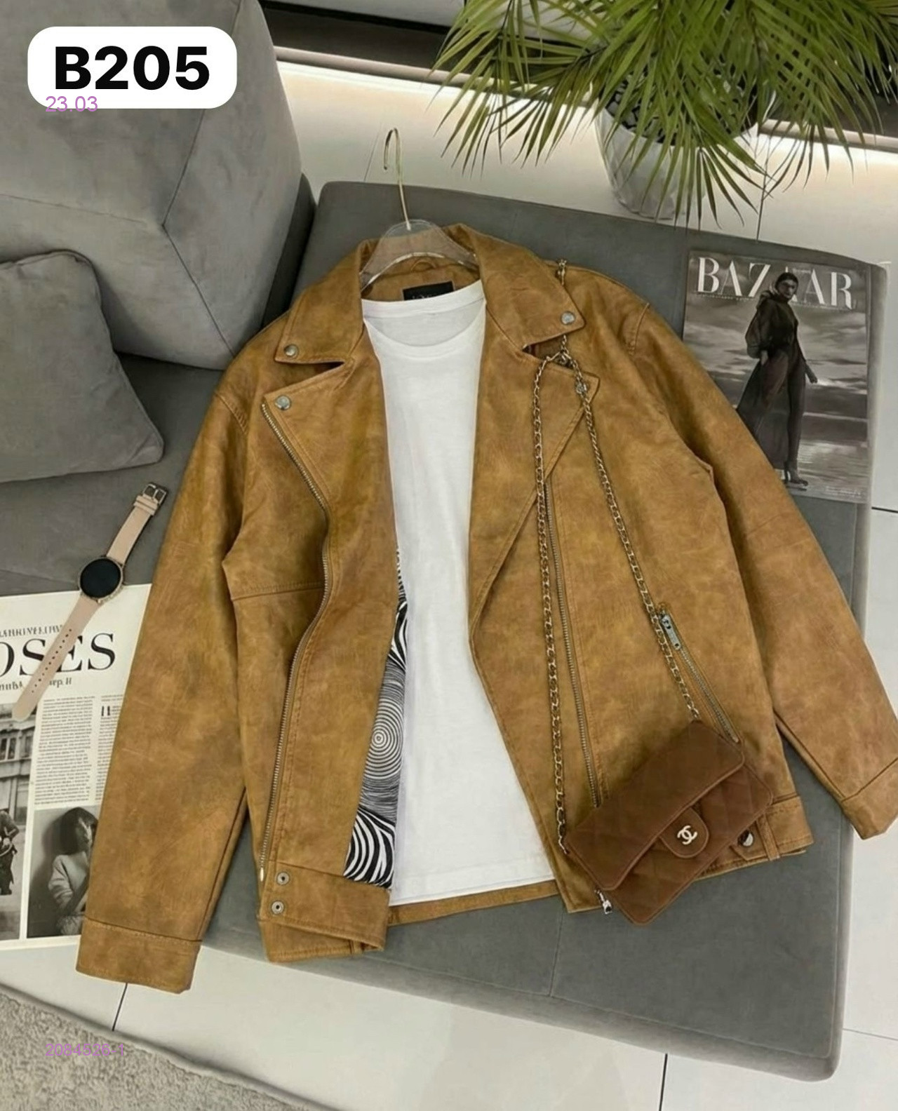 Кожаная куртка 2084526-1