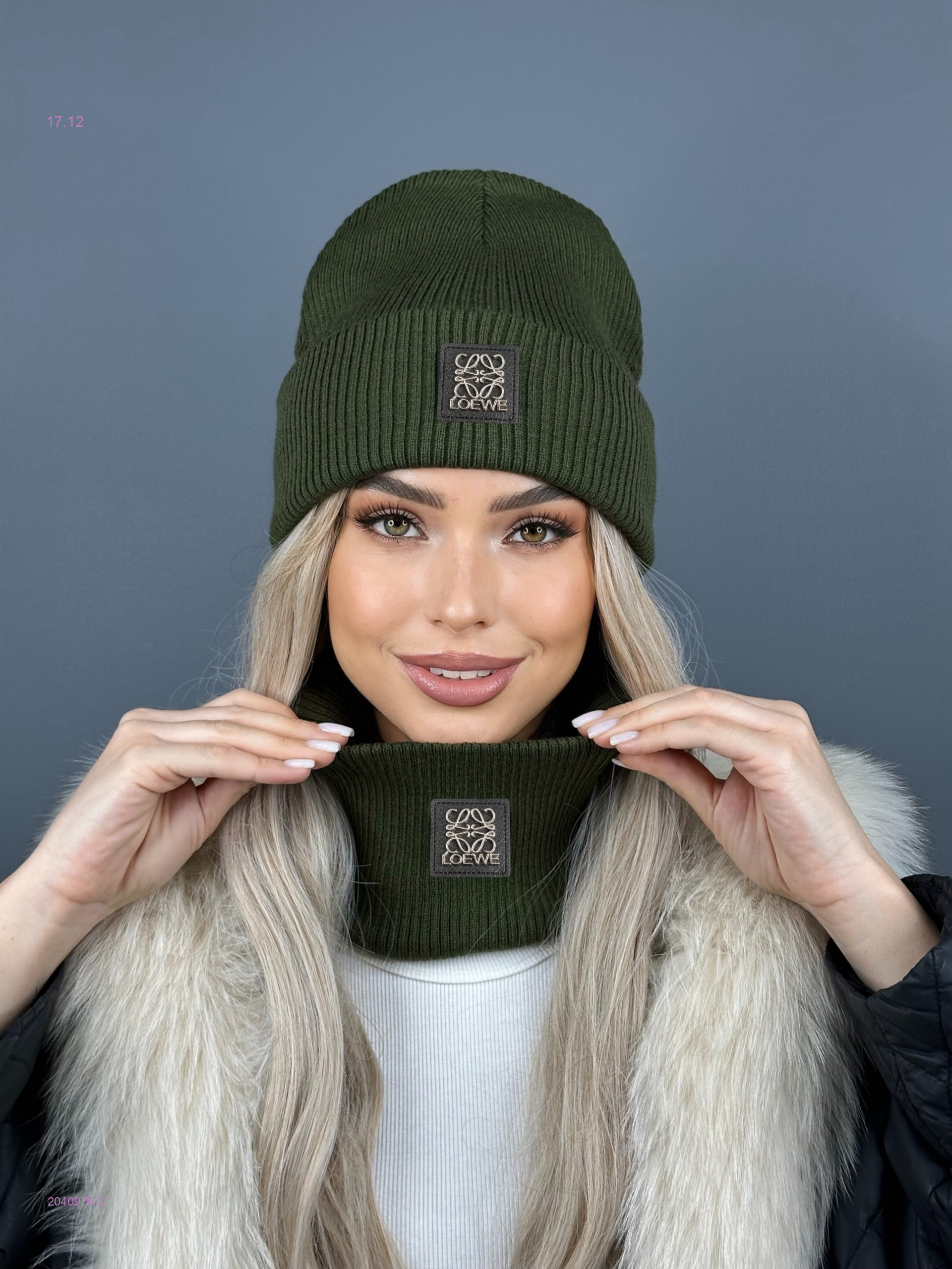 Шапка  + снуд 2040976-2