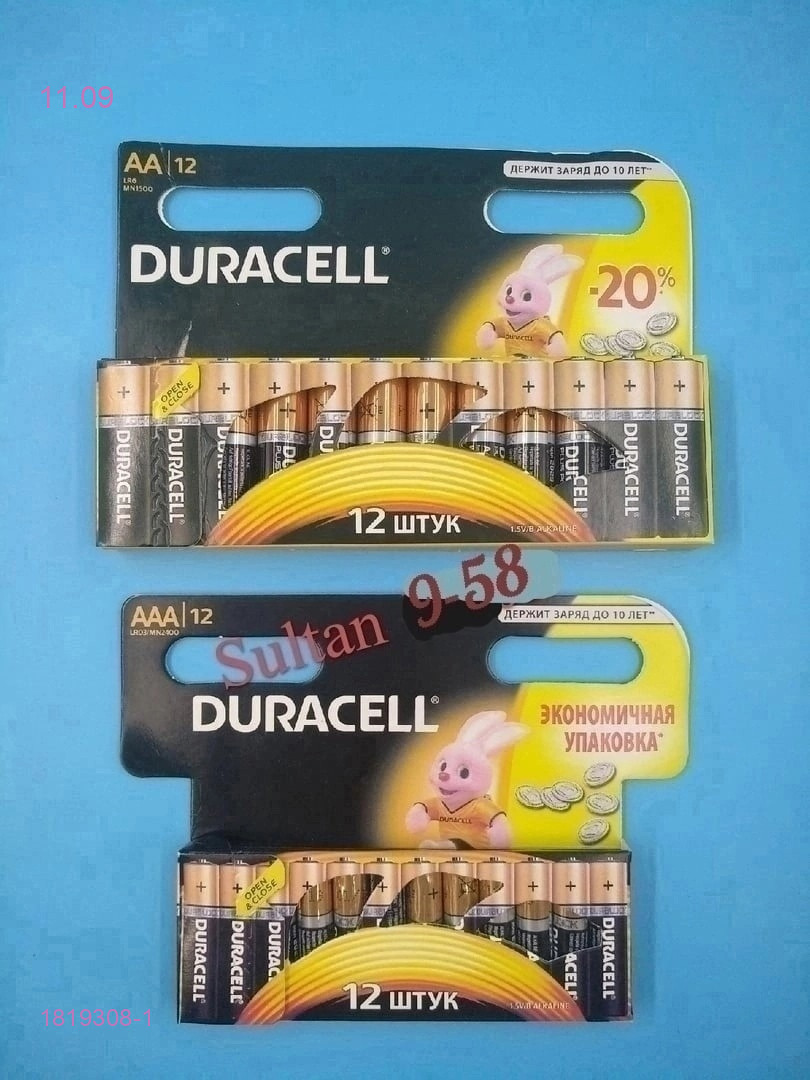 Батарейки duracell 1819308-1